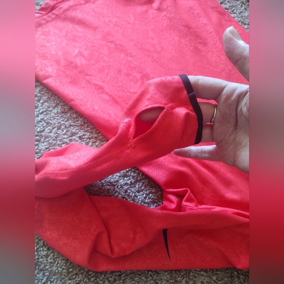 Nike Pro Dri-fit Running Angle Zip Long Sleeve Pullover - Picture 10 of 12